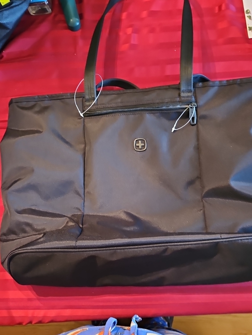 SwissGear Black Tote Bag with Shoulder Straps